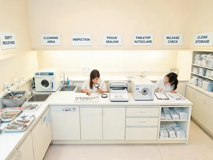 Dental reprocessing room concept